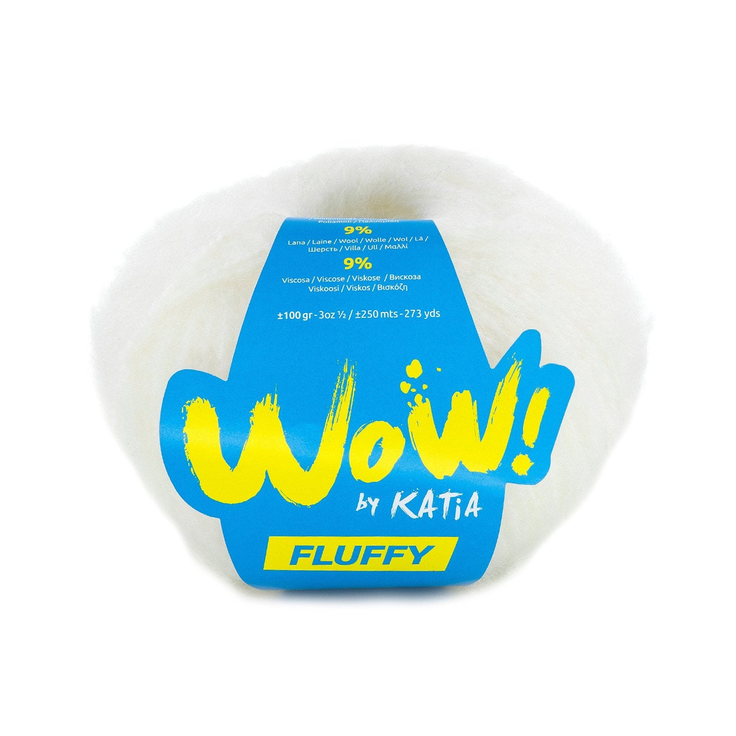 Katia Wow Fluffy - Lana Suave de Efecto Perchado para Prendas Modernas