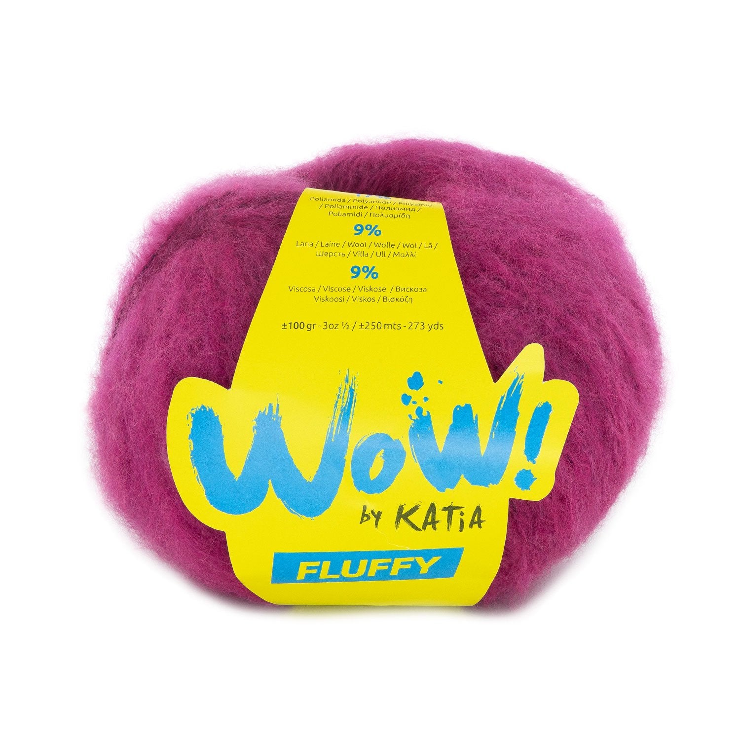 Katia Wow Fluffy - Lana Suave de Efecto Perchado para Prendas Modernas