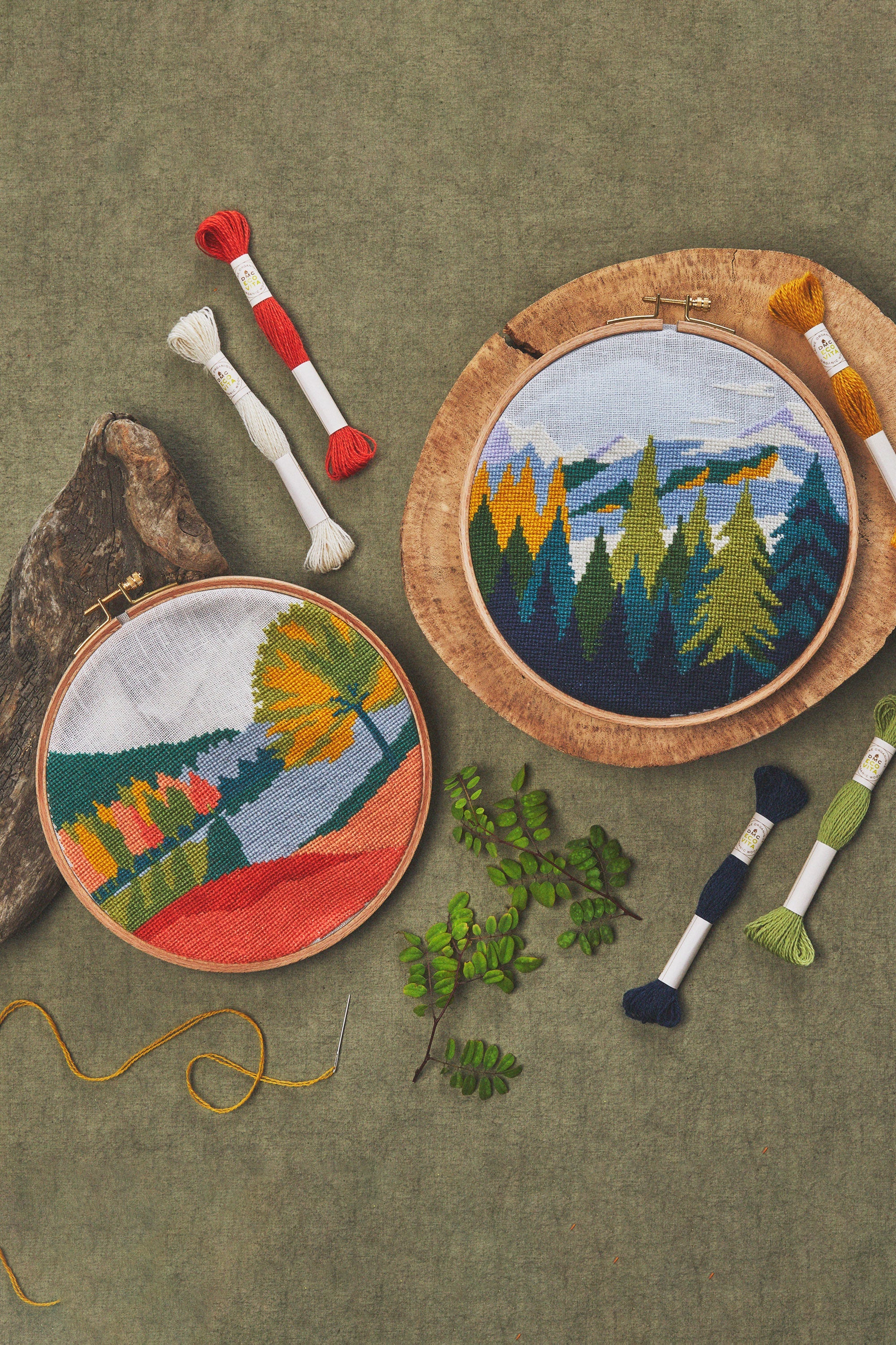 A Walk in the Forest": Textile Art and Nature with Eco Vita by DMC