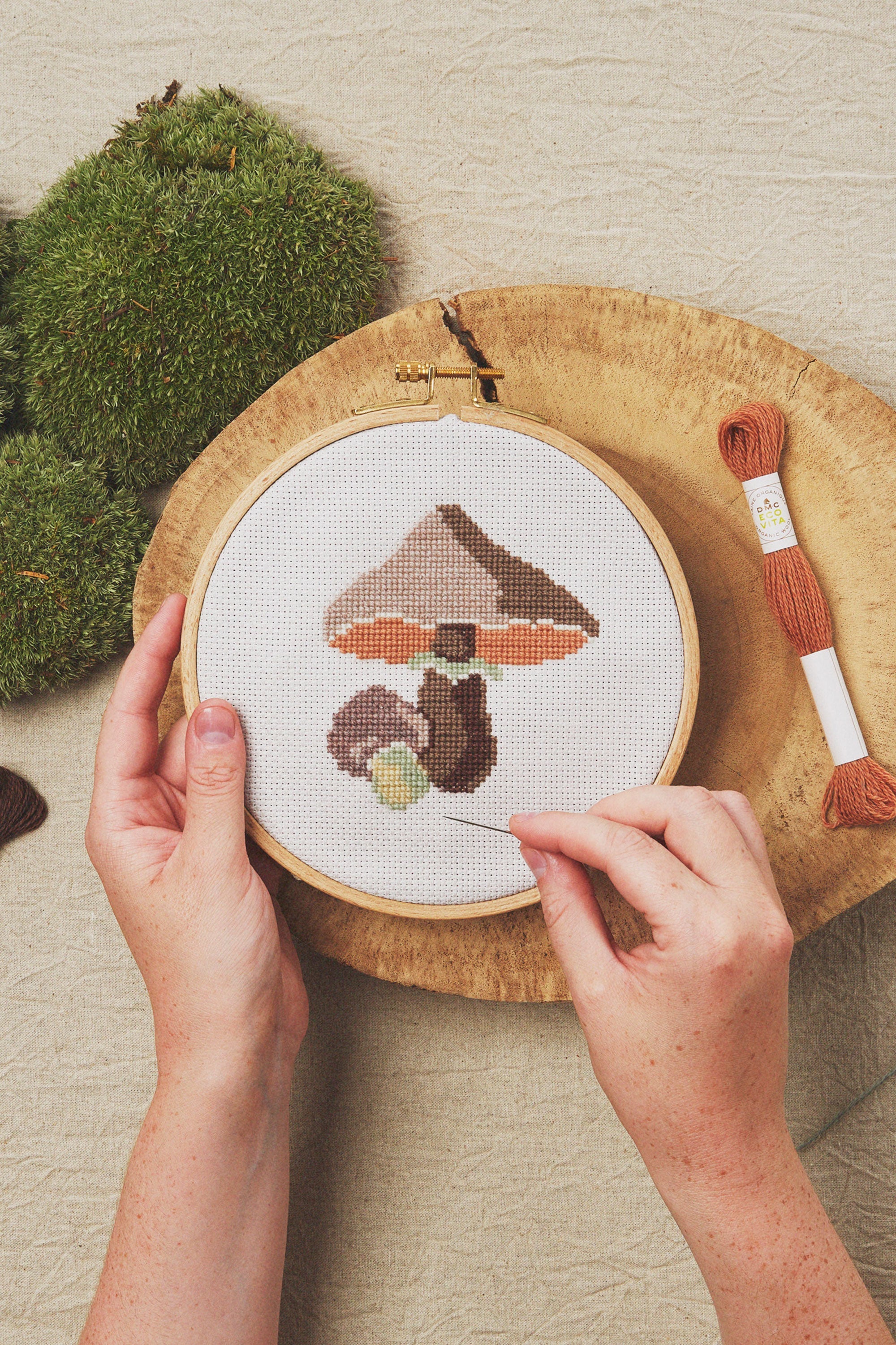 Eco Vita Botanical Collection: Organic Wool Threads and Nature-Inspired Patterns for Embroidery
