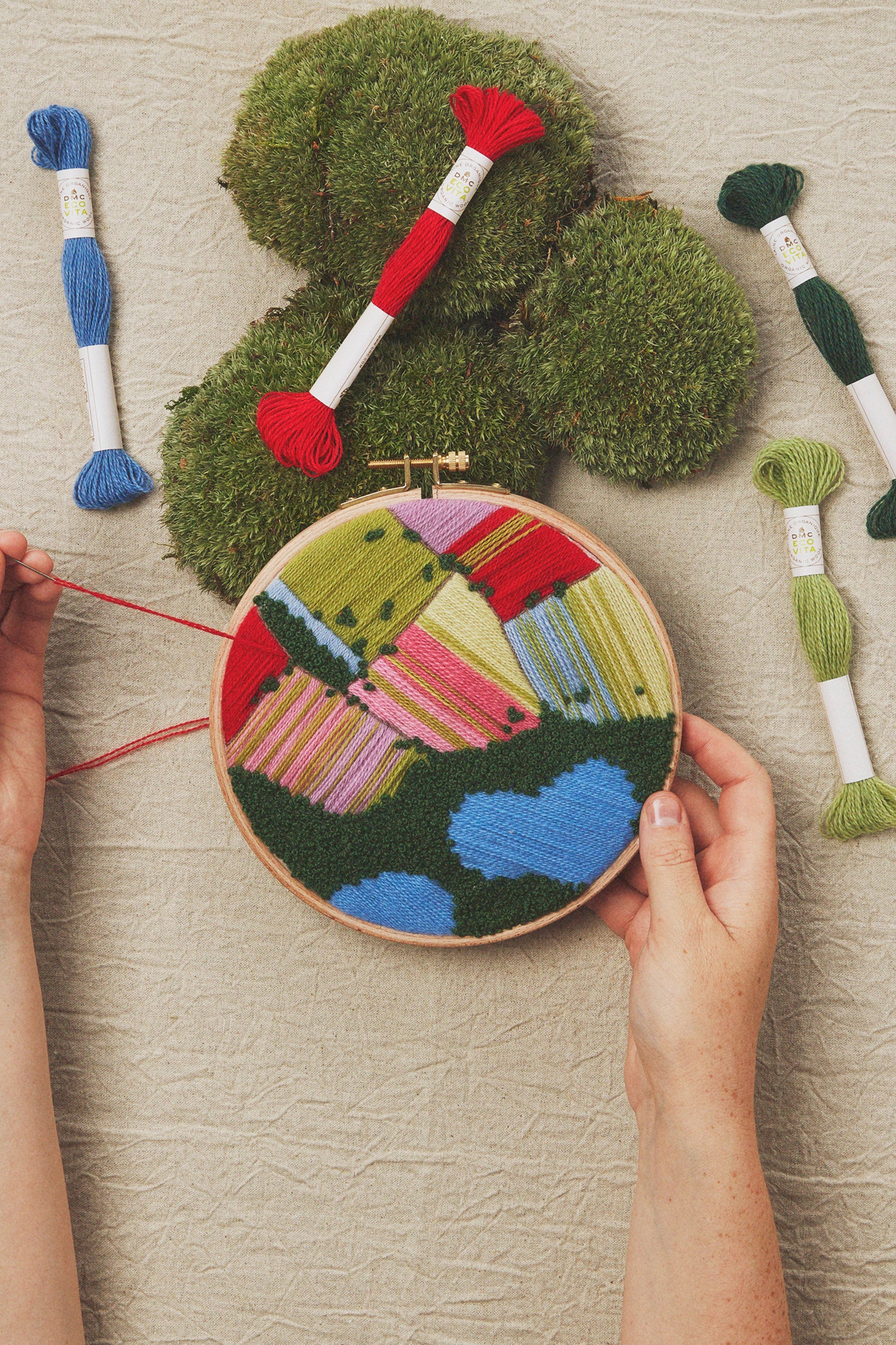 A Walk in the Forest": Textile Art and Nature with Eco Vita by DMC