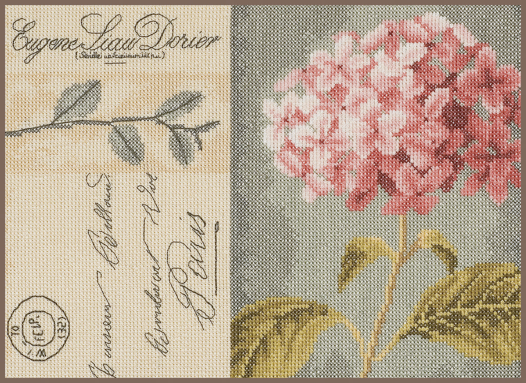 Kreuzstich-Set. Vintage Hortensie - Lanarte PN-0008104