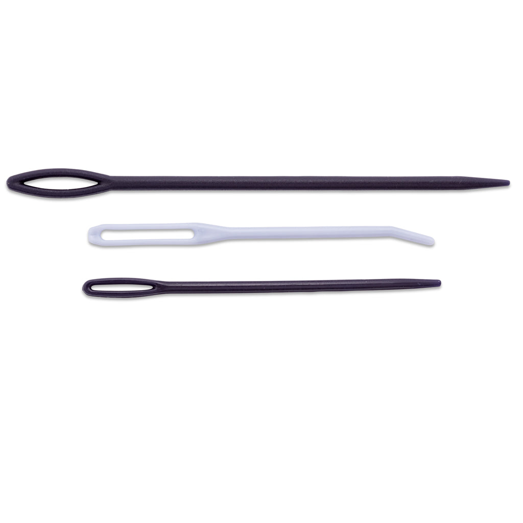 Set of high quality plastic wool needles from Prym for knitting and crafts