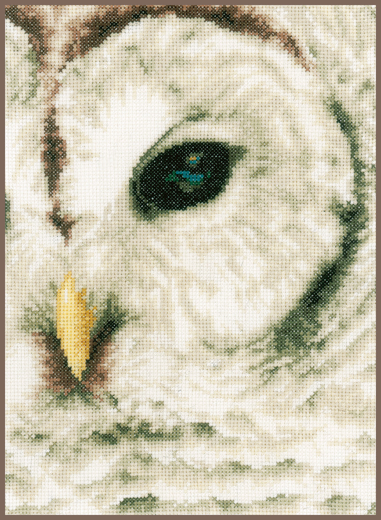 Kreuzstich-Set. Weiße Eule - Lanarte PN-0163781