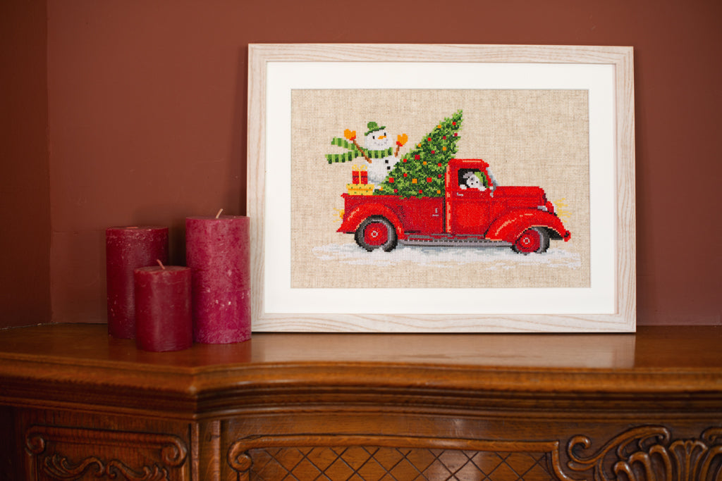 Weihnachts-Truck – Vervaco – Kreuzstichset PN-0166616