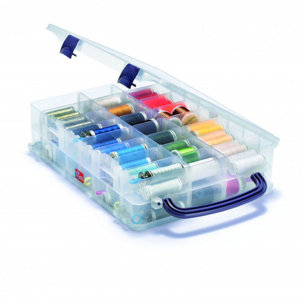 Caja organizadora para bobinas de hilo - Ideal para mantener tus carretes de hilo organizados y a mano - Prym