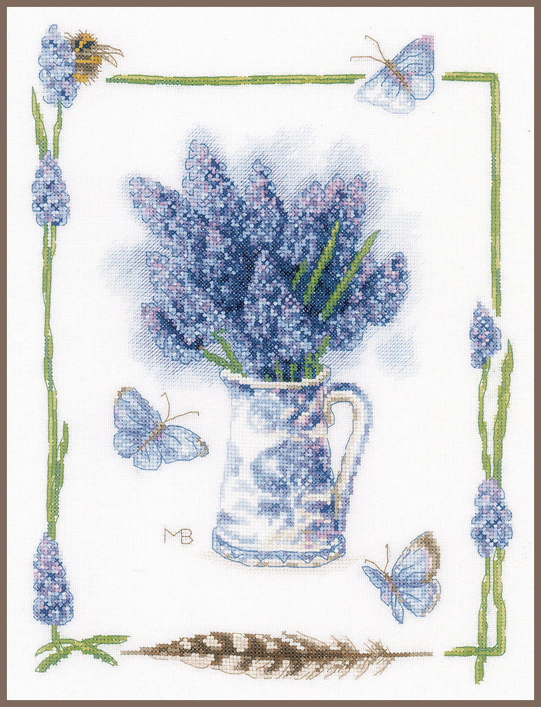 Kreuzstich-Kit. Blaue Trauben - Lanarte PN-0194854