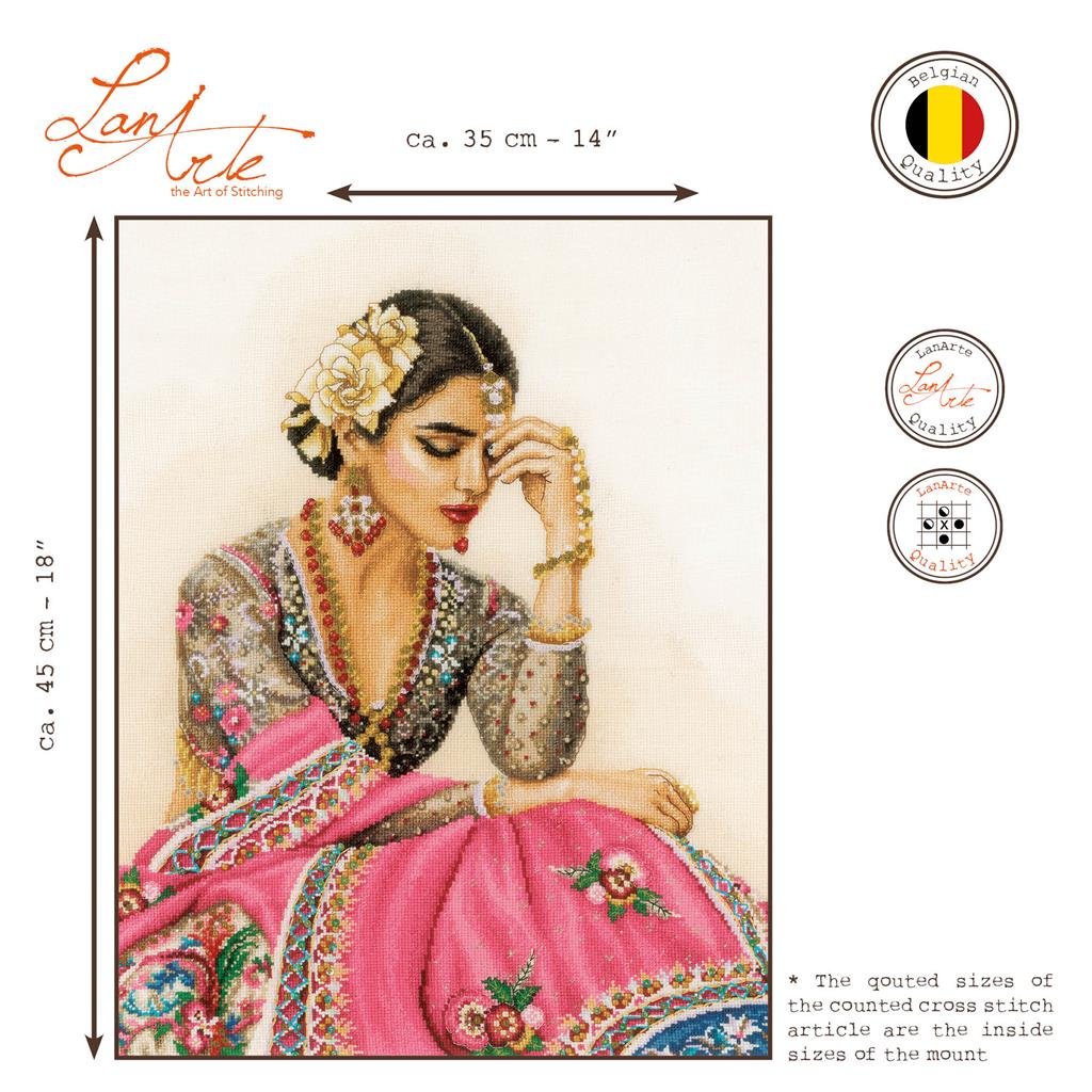 Traditionelle Erinnerung. Lanarte-Kreuzstichset PN-0196746