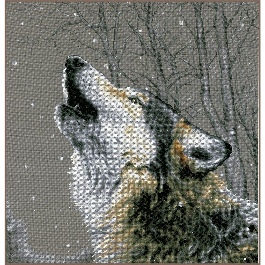 Cross Stitch Kit 'Howl to the Stars' PN-0202607 by Lanarte