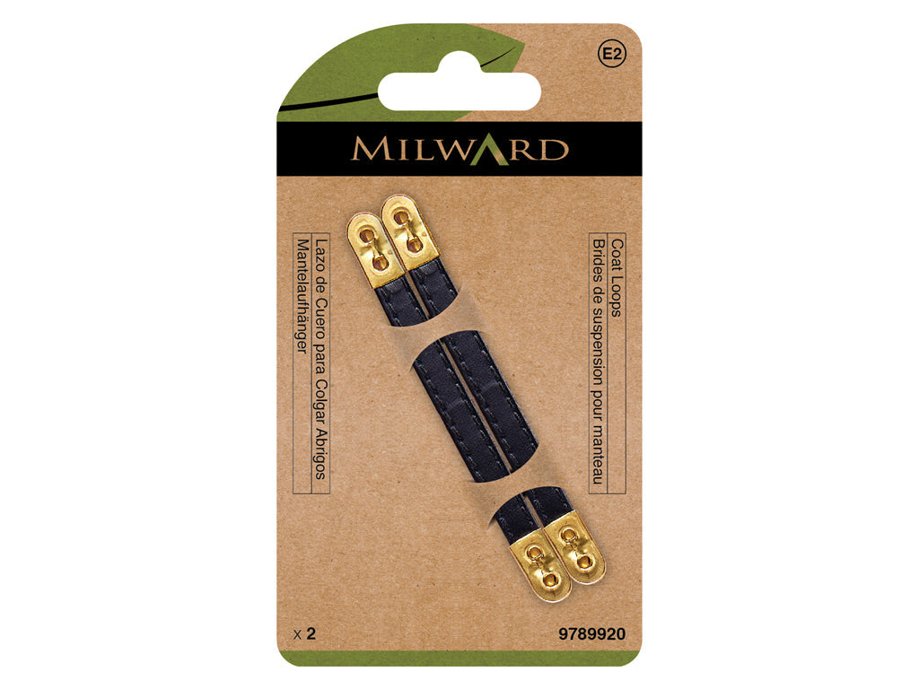 Lazos de Cuero para Abrigos con Detalles Dorados Milward - Pack de 2 para Elegancia y Durabilidad