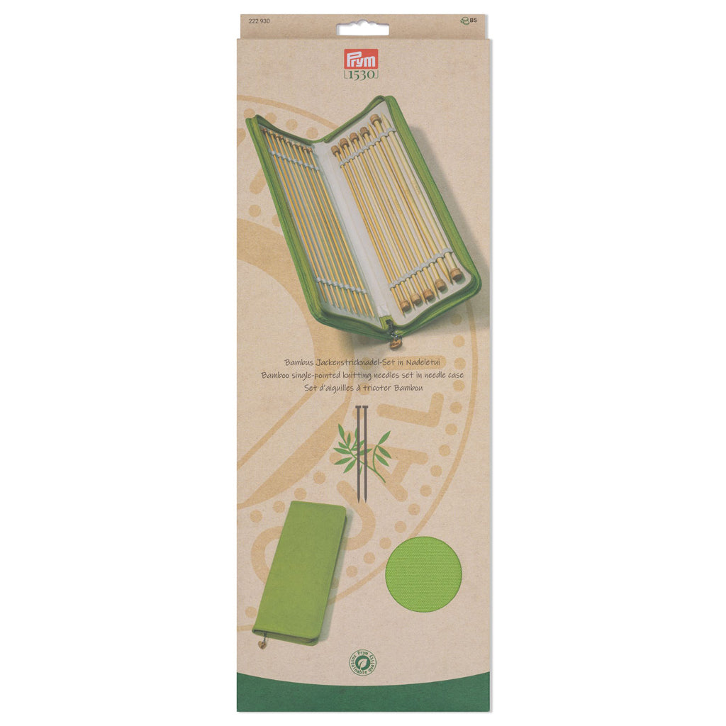 Set of Bamboo Knitting Needles 33 cm by Prym 222930: Knitting with Comfort and Sustainability