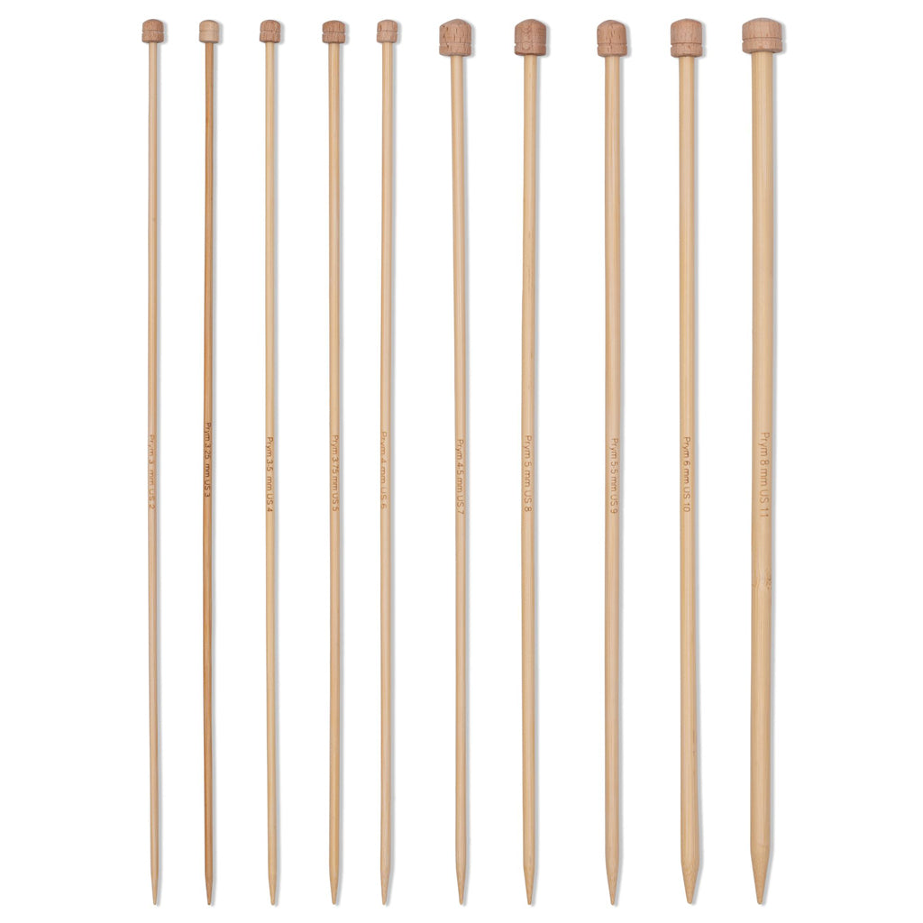 Set of Bamboo Knitting Needles 33 cm by Prym 222930: Knitting with Comfort and Sustainability