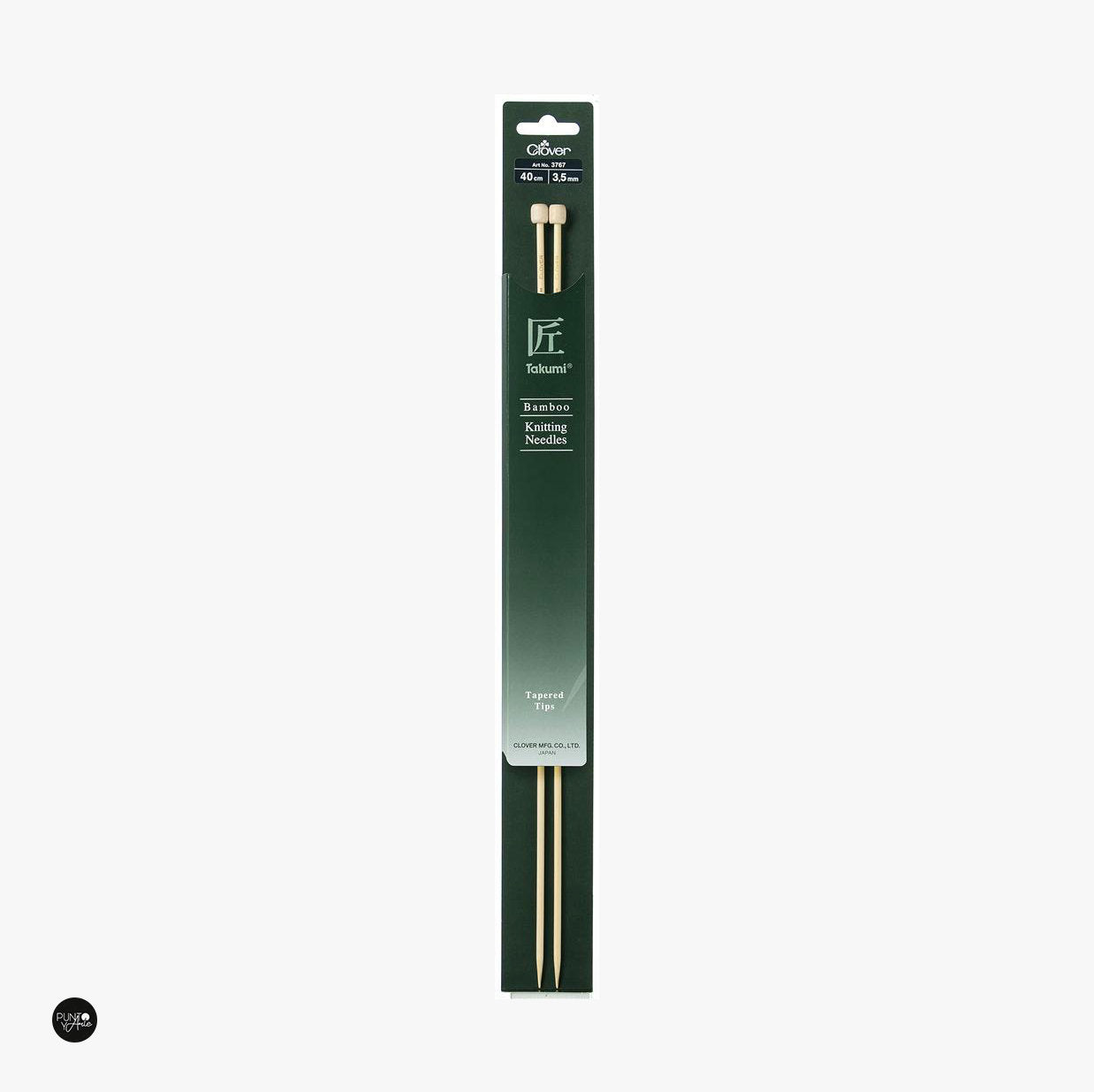 Bamboo knitting needles 40 cm Takumi - Clover