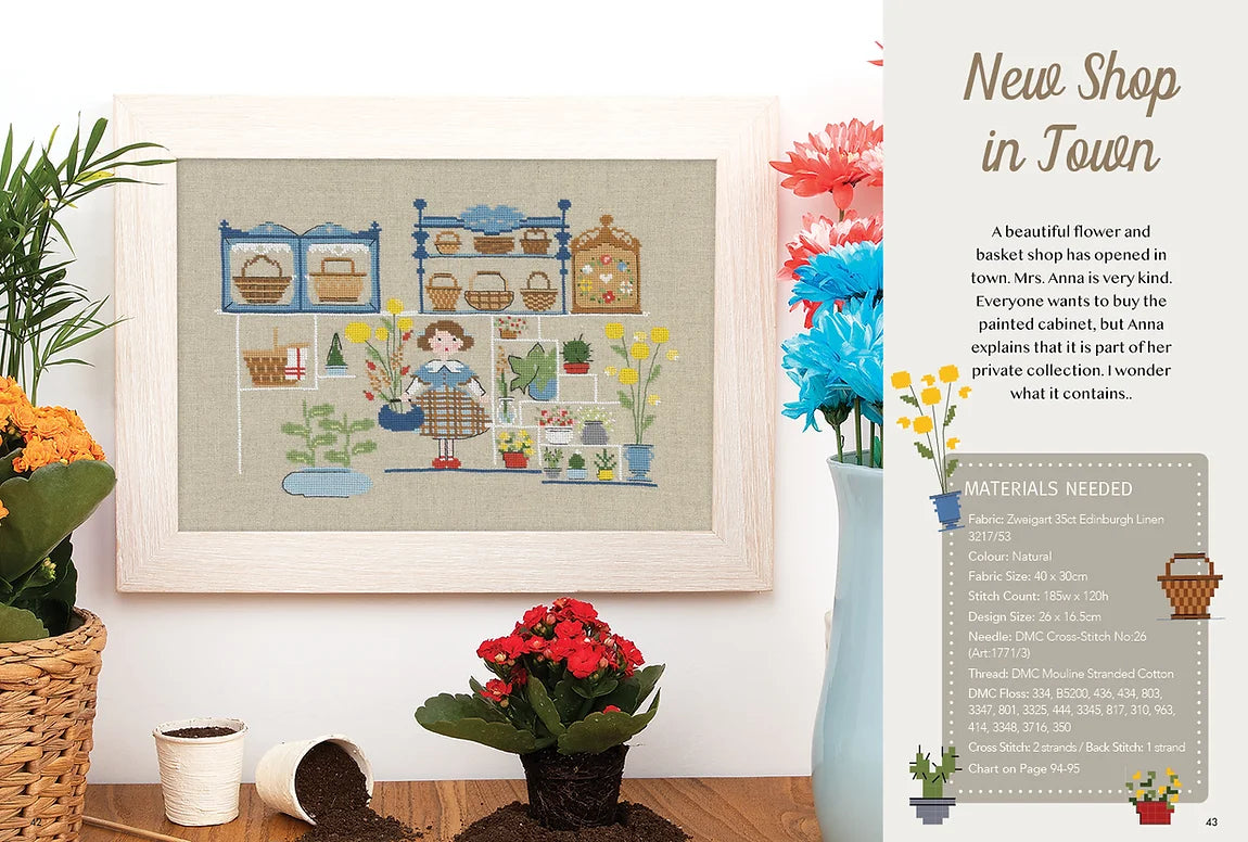 Revista Countryside Cross-Stitch, diseños de Lilli Violette - Tuve Editorial