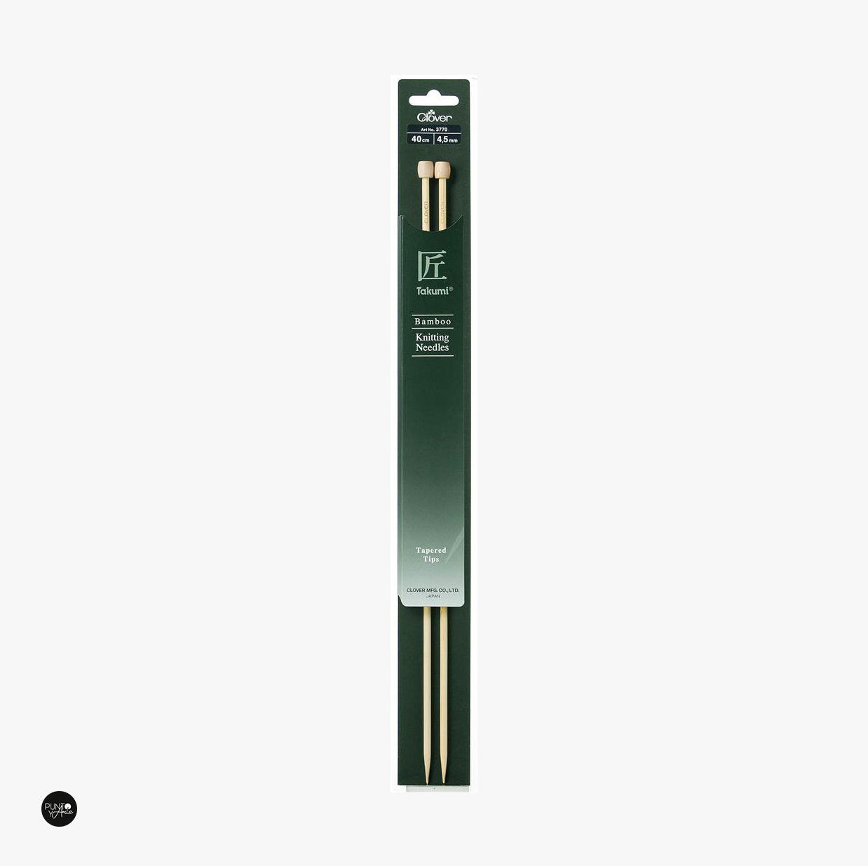 Bamboo knitting needles 40 cm Takumi - Clover