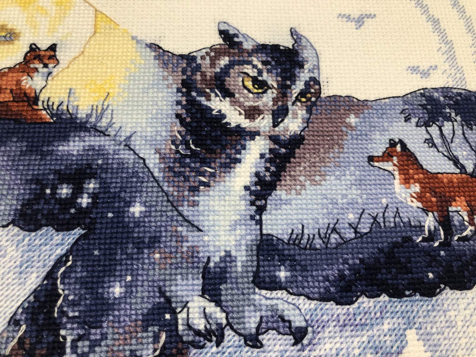 Riolis Cross Stitch Kit - In The Night Forest, 1954