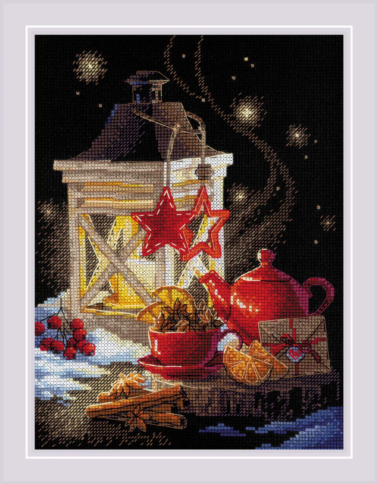 Cross stitch kit "Winter Tea Time" 1977 Riolis