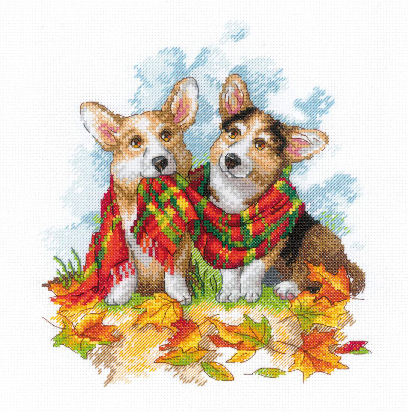 Cross Stitch Embroidery Kit - "Ready for Fall" - Riolis