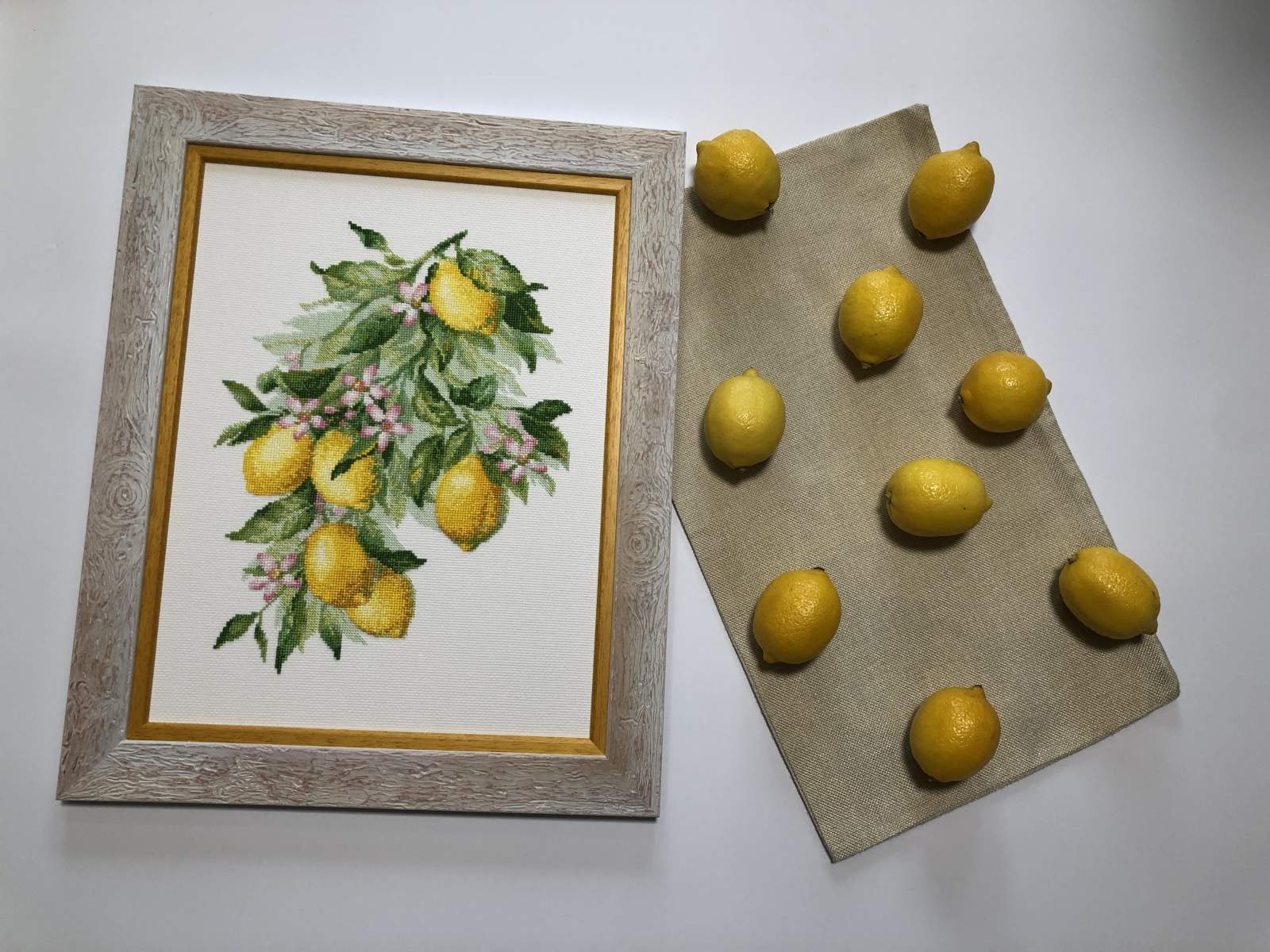 Cross Stitch Embroidery Kit - "Bright Lemons" - Riolis 2054