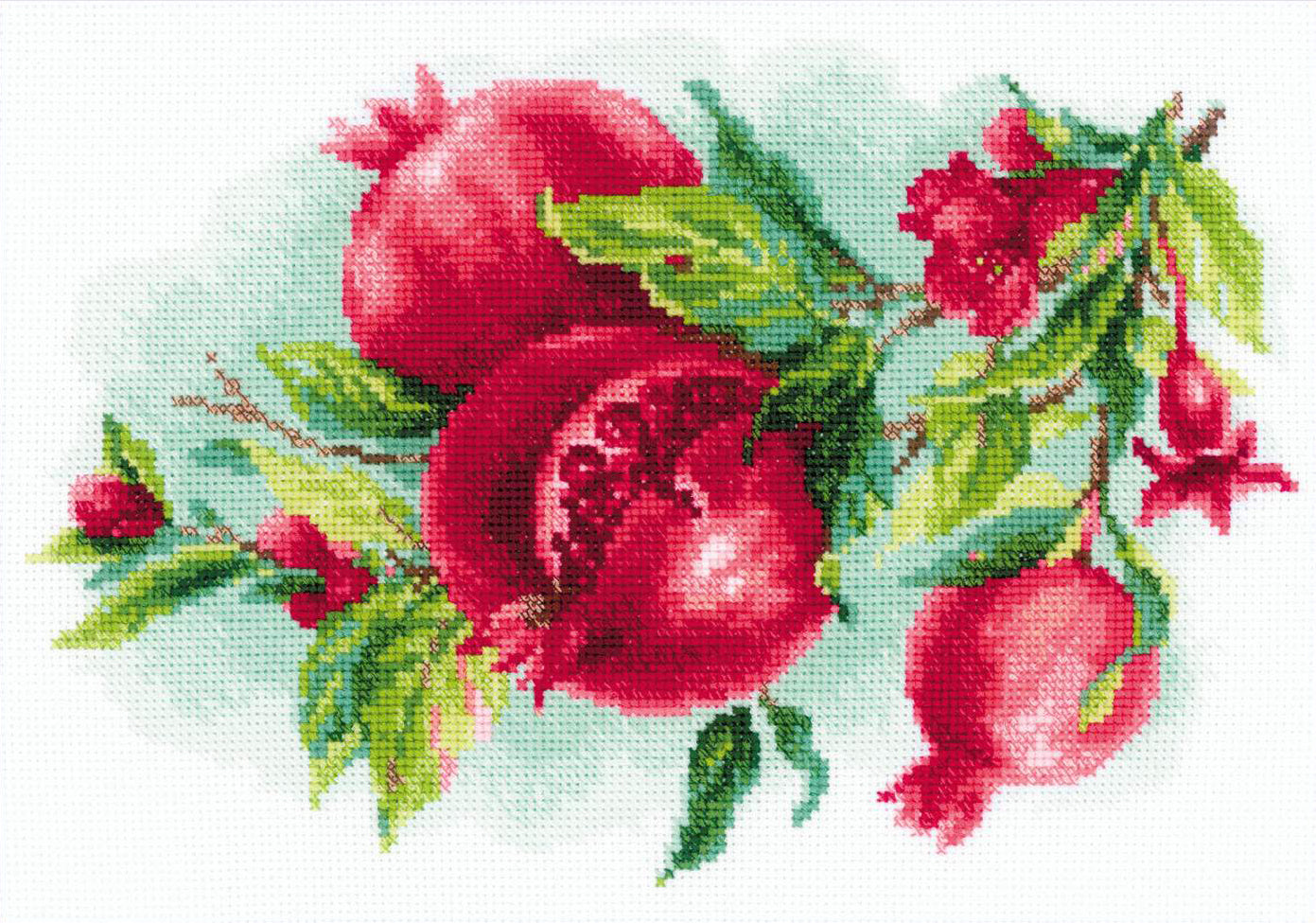 Cross Stitch Embroidery Kit - "Juicy Pomegranate" - Riolis 2175