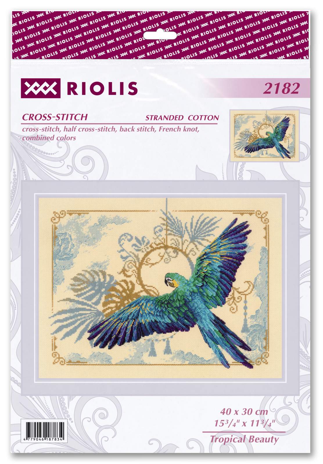 Kit de Punto de Cruz - "Esplendor Tropical" - Riolis 2182