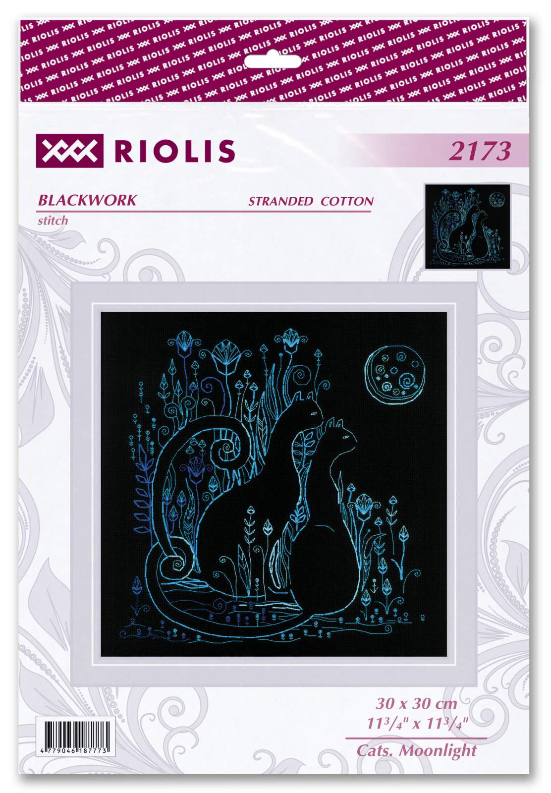 Kit de Punto de Cruz "Cats. Moonlight", de Riolis 2173