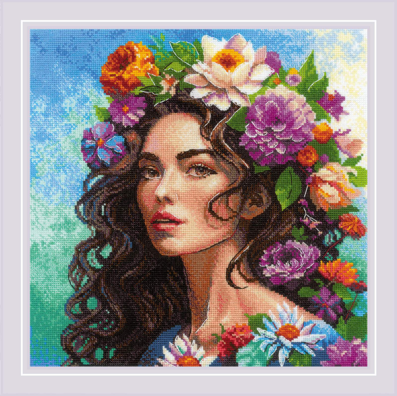 Cross Stitch Kit "Floral Muse" Riolis 2254