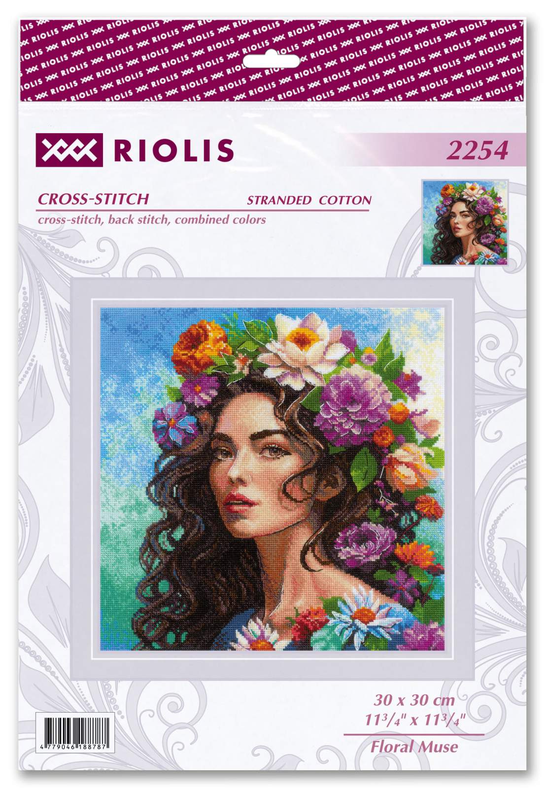 Kit de Punto de Cruz "Floral Muse" Riolis 2254