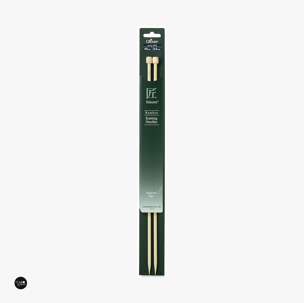 Bamboo knitting needles 40 cm Takumi - Clover