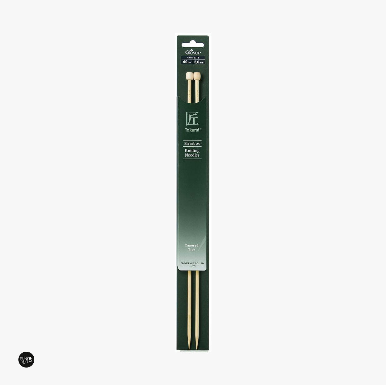 Bamboo knitting needles 40 cm Takumi - Clover