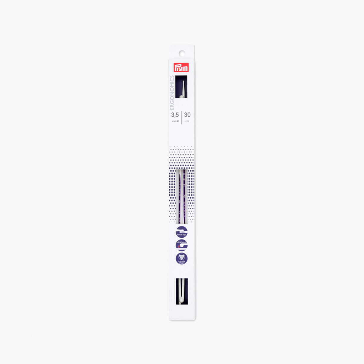 Prym ergonomic knitting needles with click head