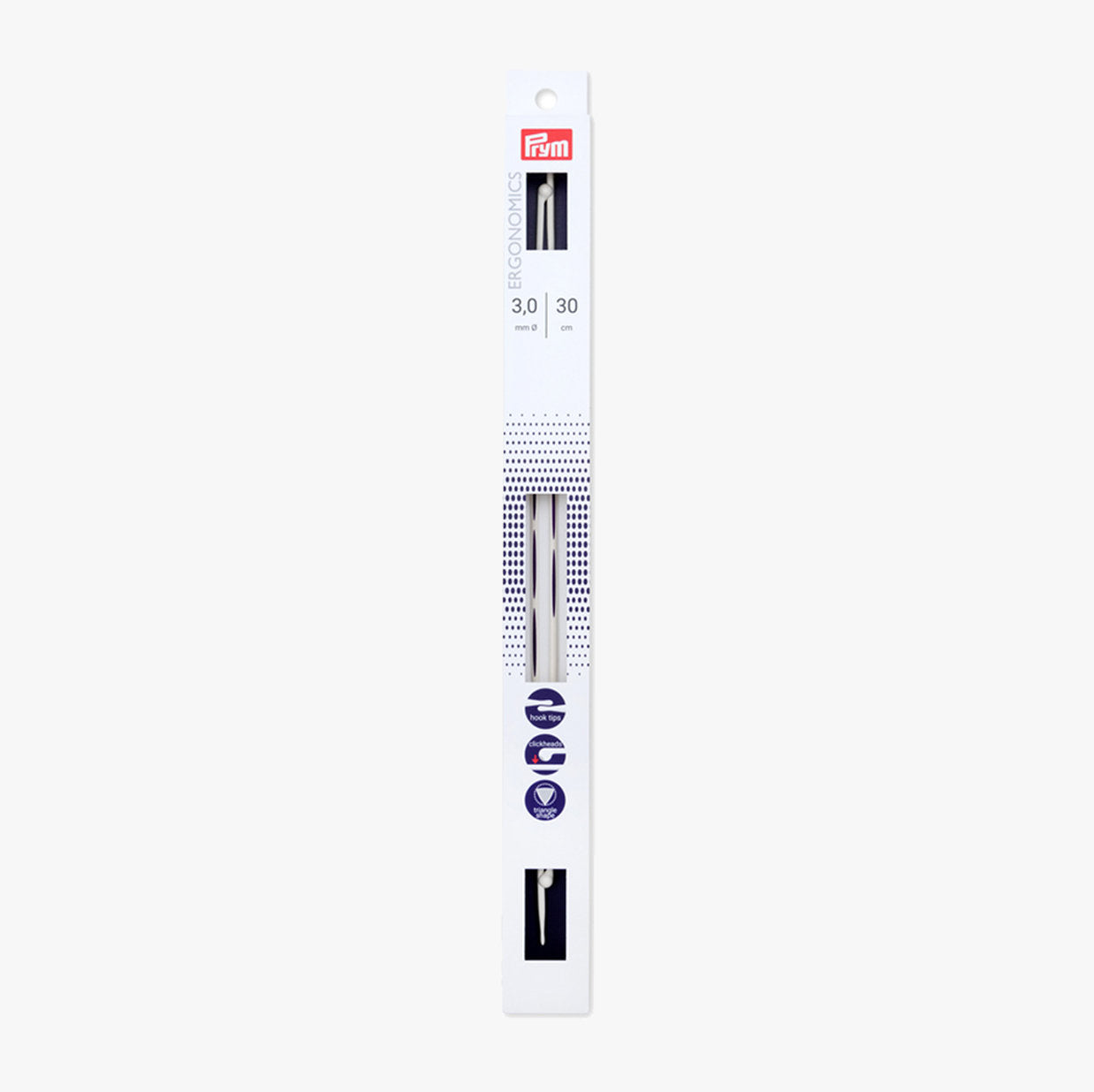 Prym ergonomic knitting needles with click head