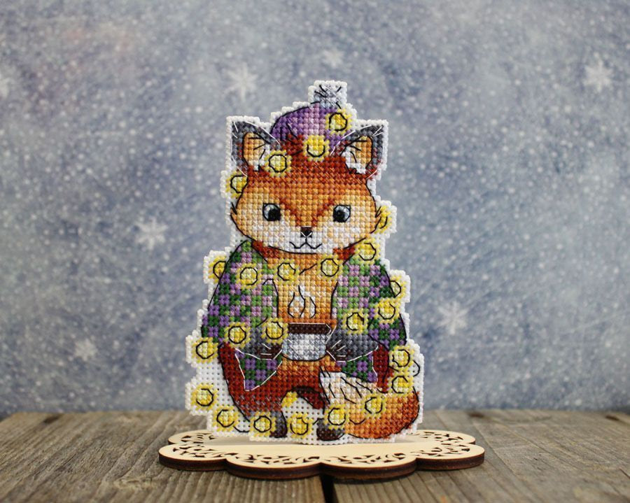 Cross Stitch Kit. New Year's Fox - MP Studia SR-914