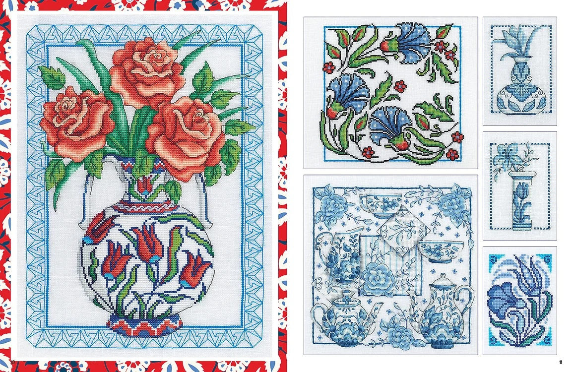 Kreuzstich-Inspiration: Designs aus Iznik und Delft – Patterns Magazine