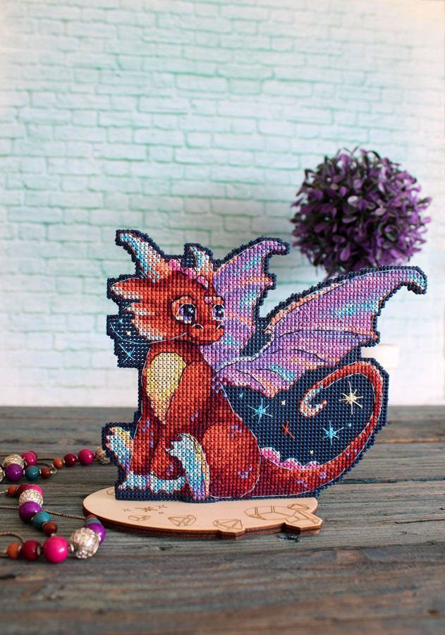 Cross Stitch Kit. Midnight Dragon - MP Studia SR-889