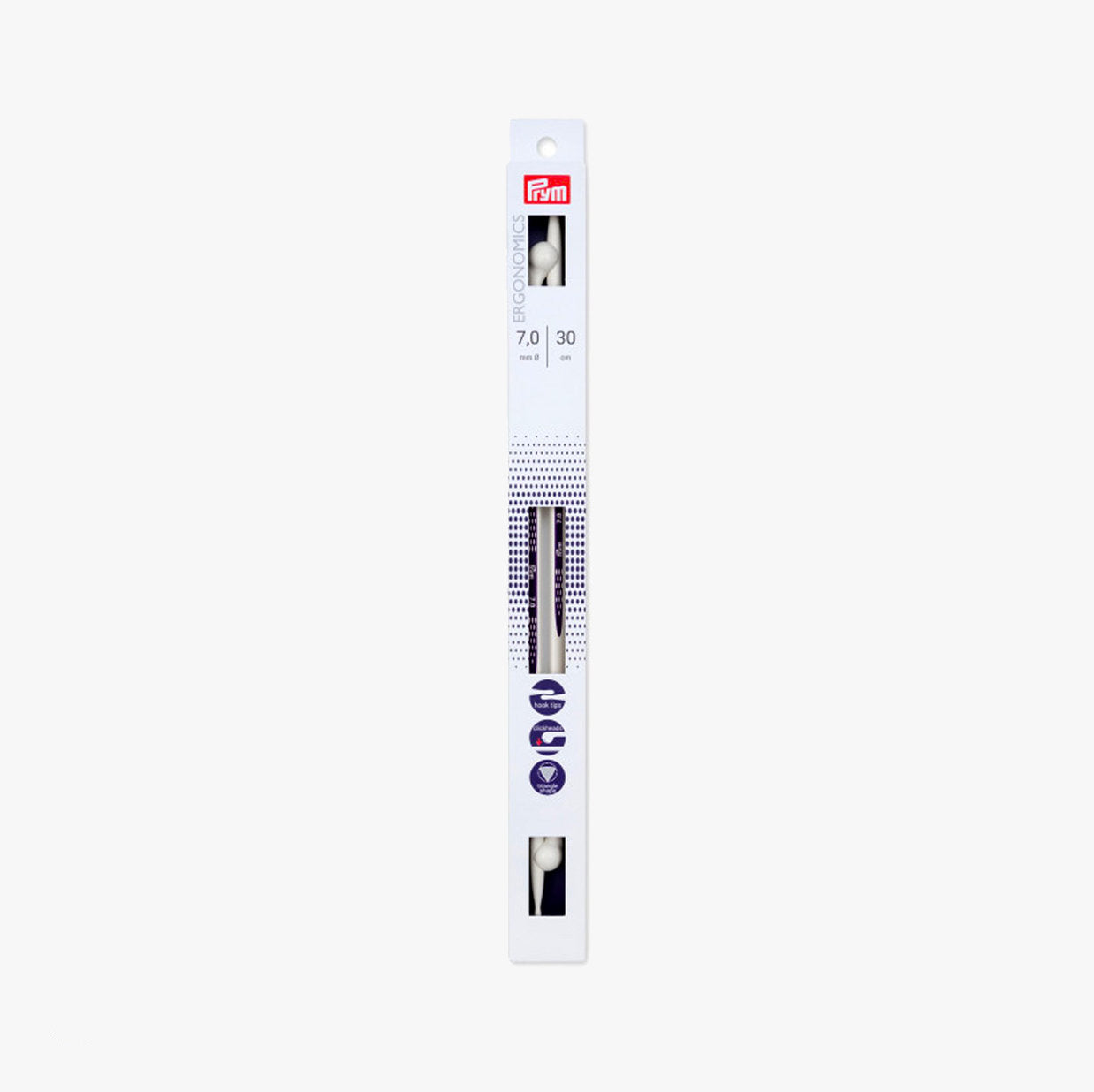 Prym ergonomic knitting needles with click head