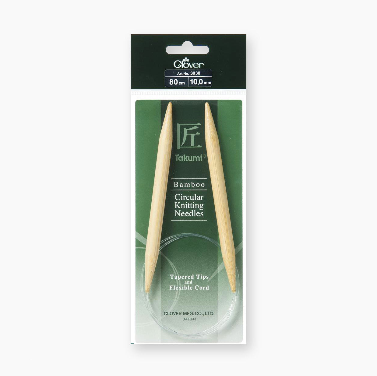 Clover 80cm Bamboo Takumi Circular Knitting Needles