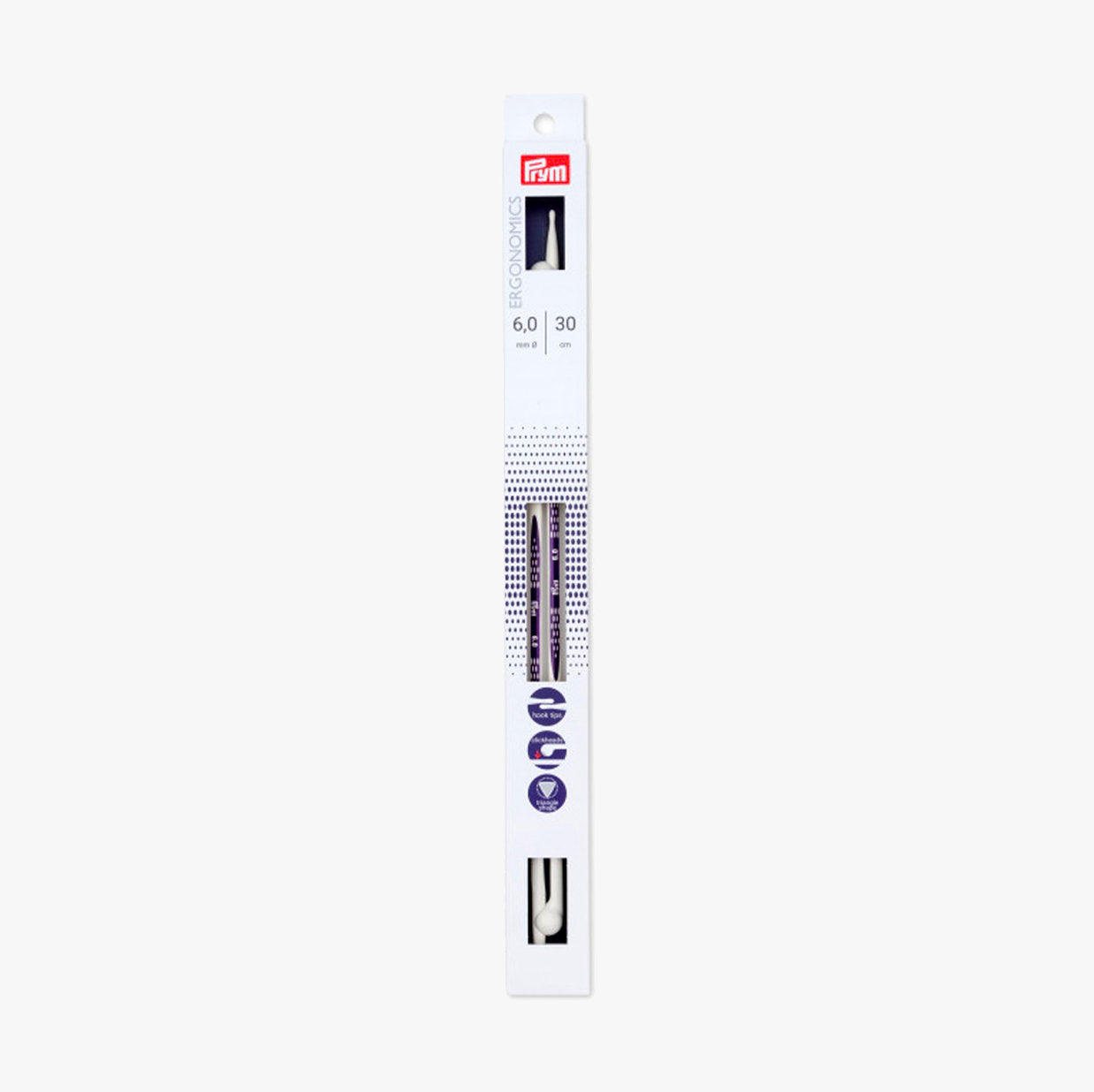 Prym ergonomic knitting needles with click head