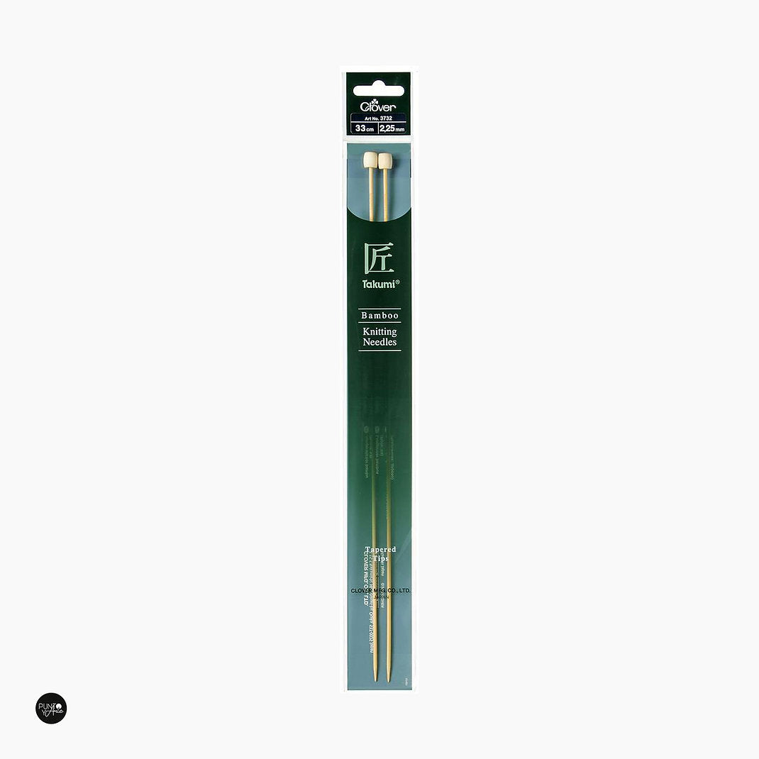 33 cm Takumi Bamboo Knitting Needles - Clover