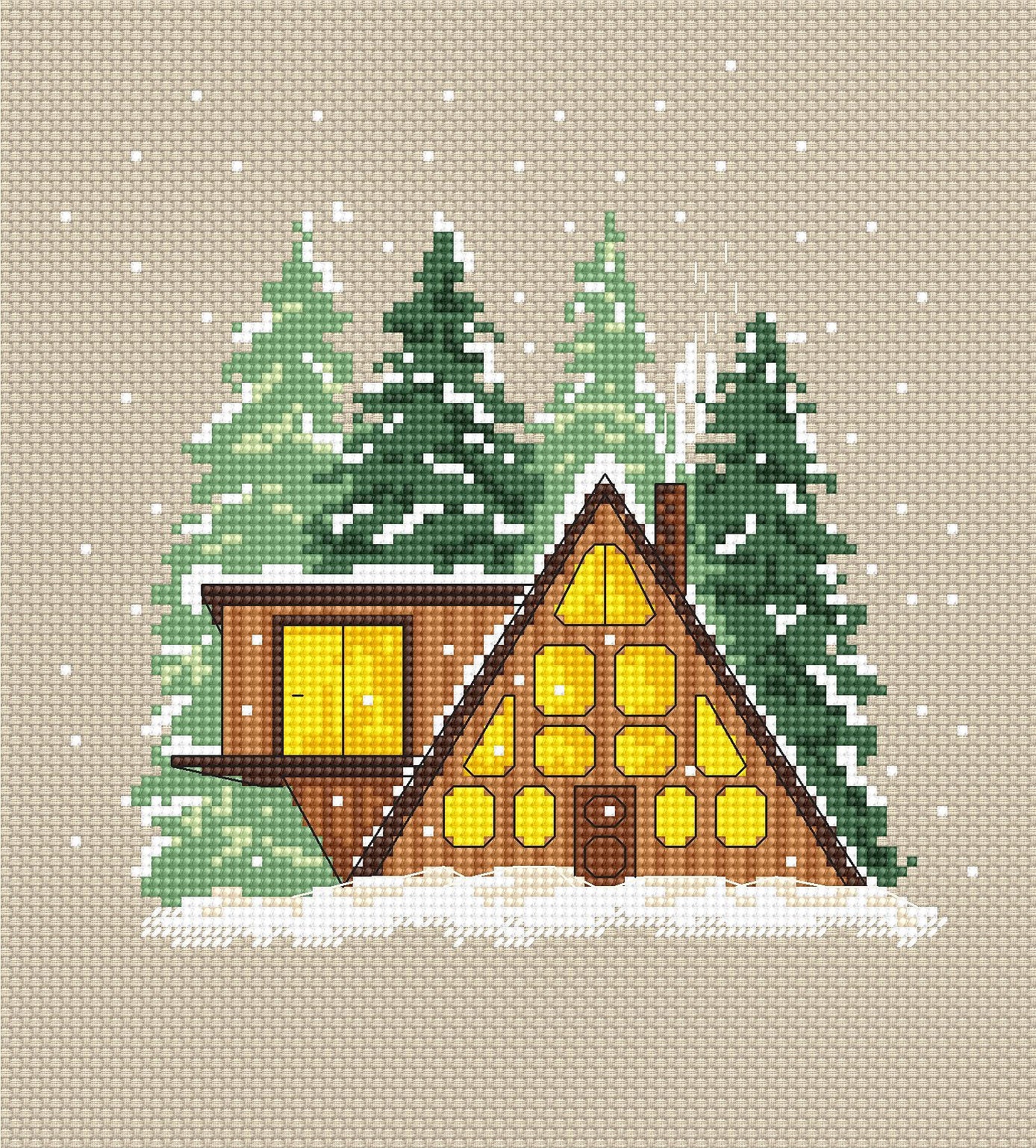 P002 Silent Night - Cross Stitch Kit Punto y Arte