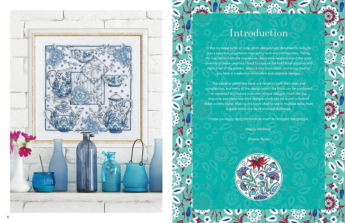 Kreuzstich-Inspiration: Designs aus Iznik und Delft – Patterns Magazine