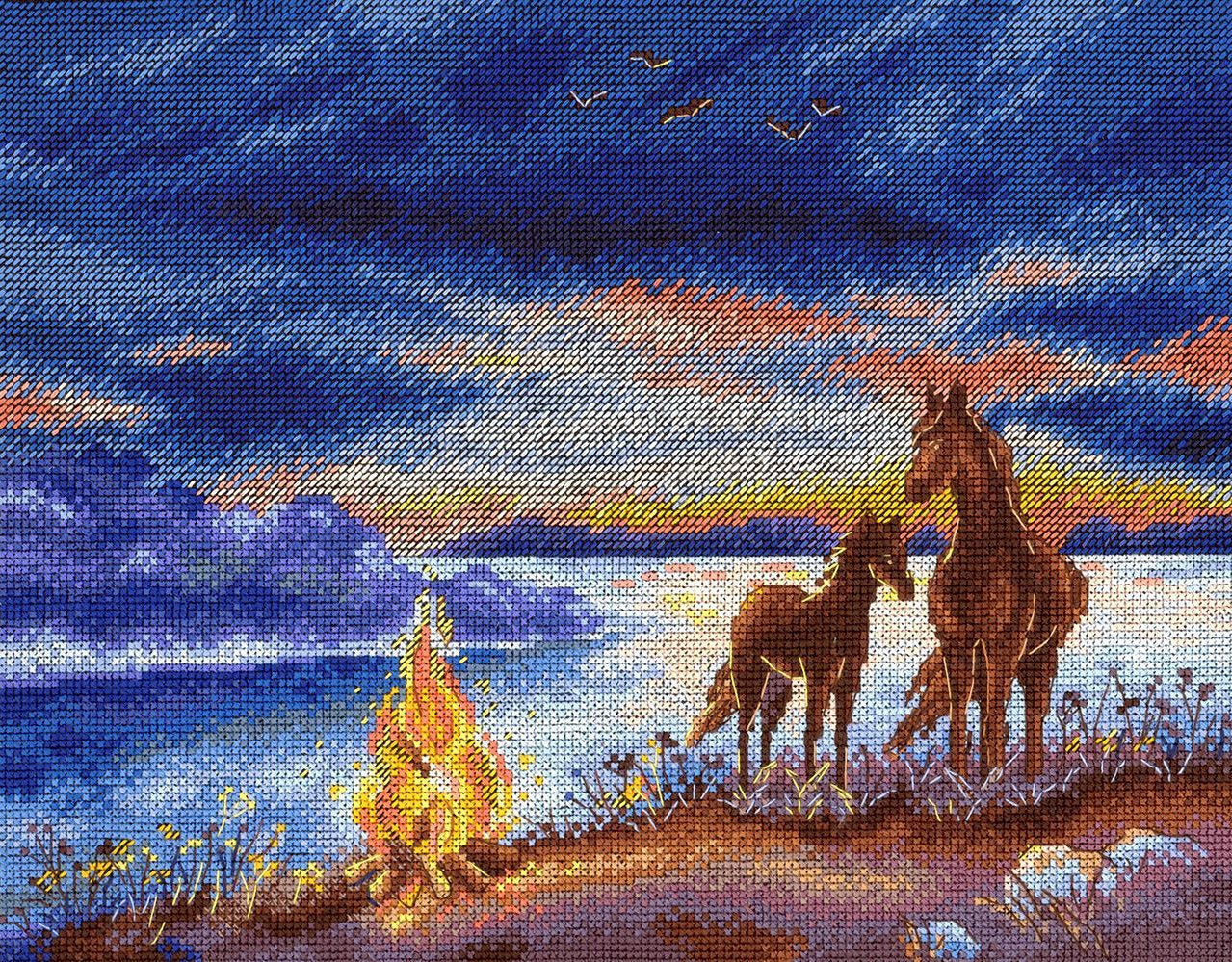 Cross Stitch Kit. Summer night - SNV-819 MP Studio