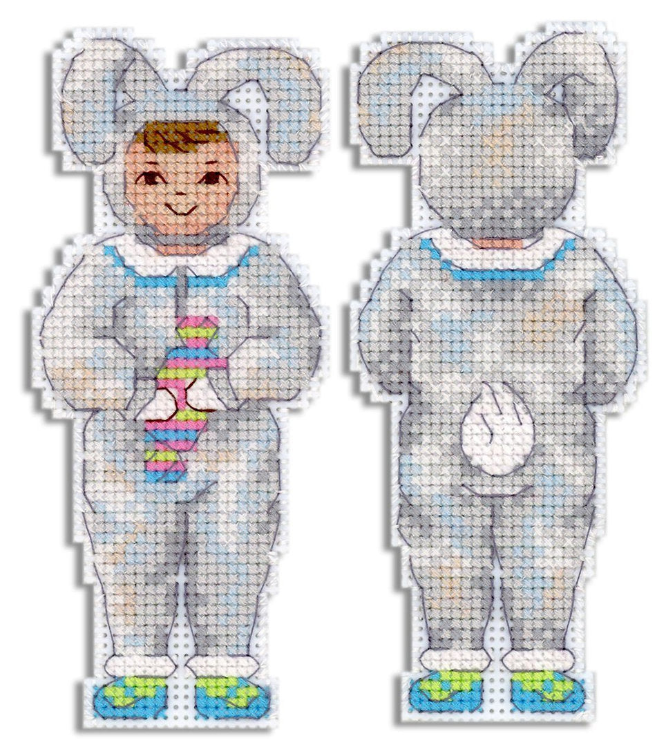 Cross Stitch Kit. New Year. Bunny Boy - MP Studia SR-901