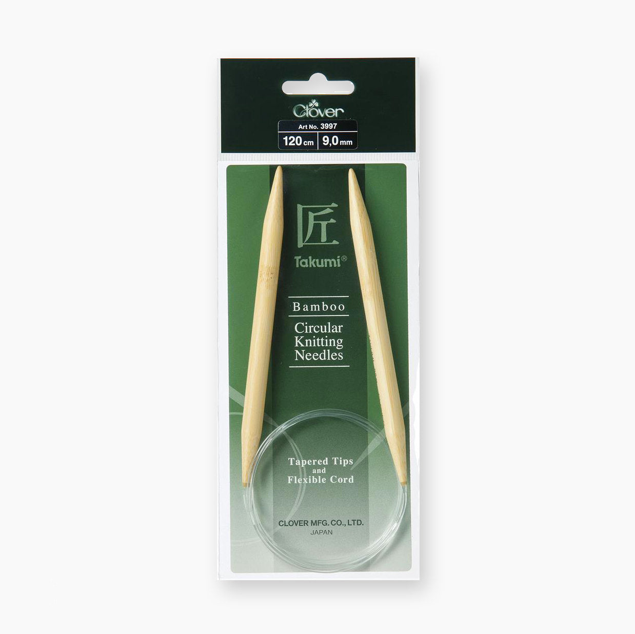 Clover 120cm Bamboo Takumi Circular Knitting Needles