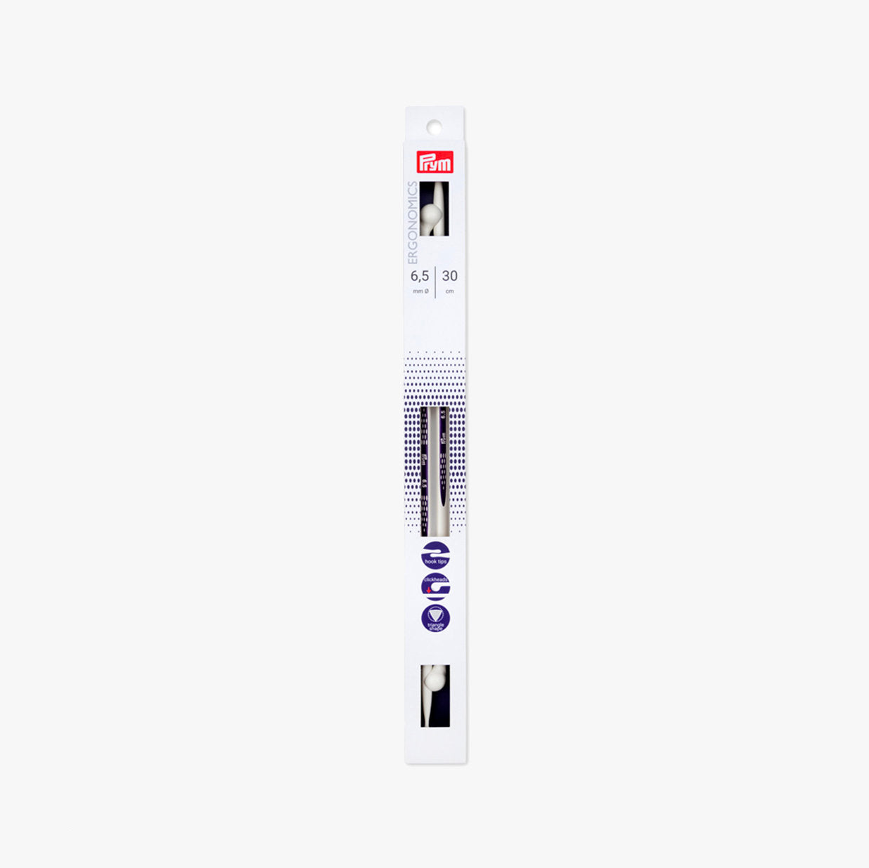 Prym ergonomic knitting needles with click head