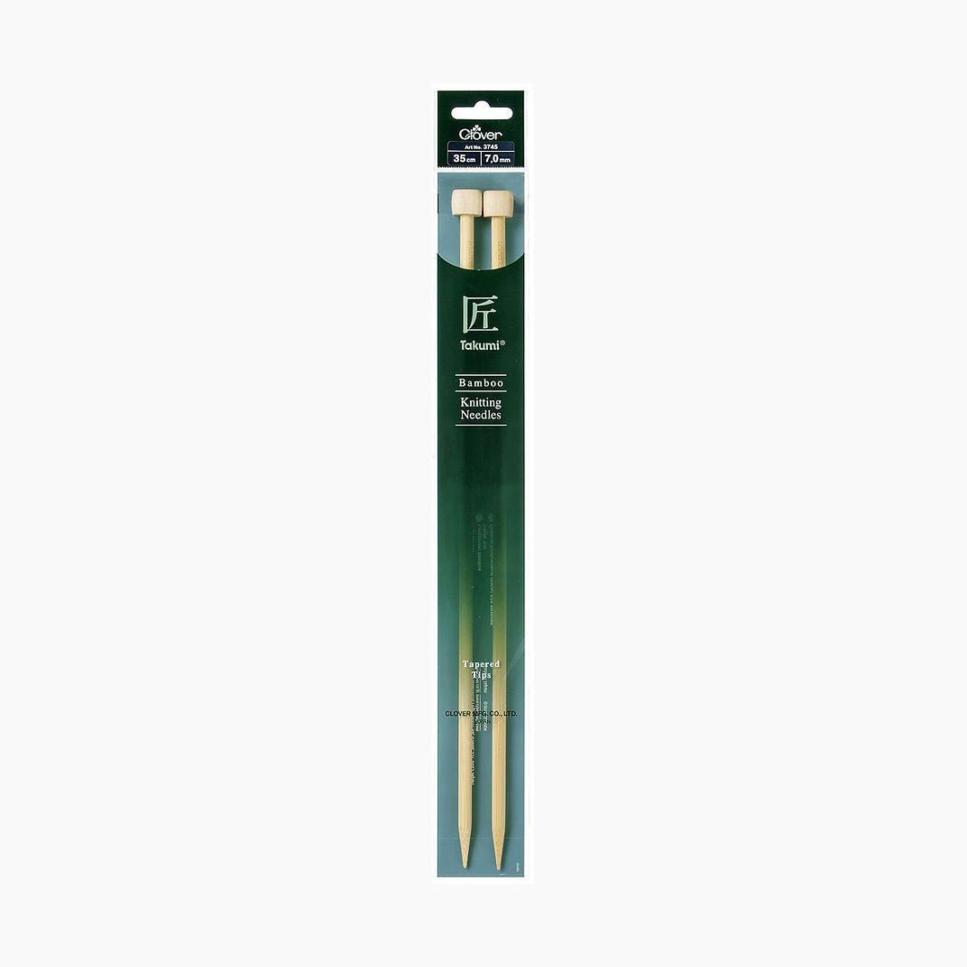 33 cm Takumi Bamboo Knitting Needles - Clover