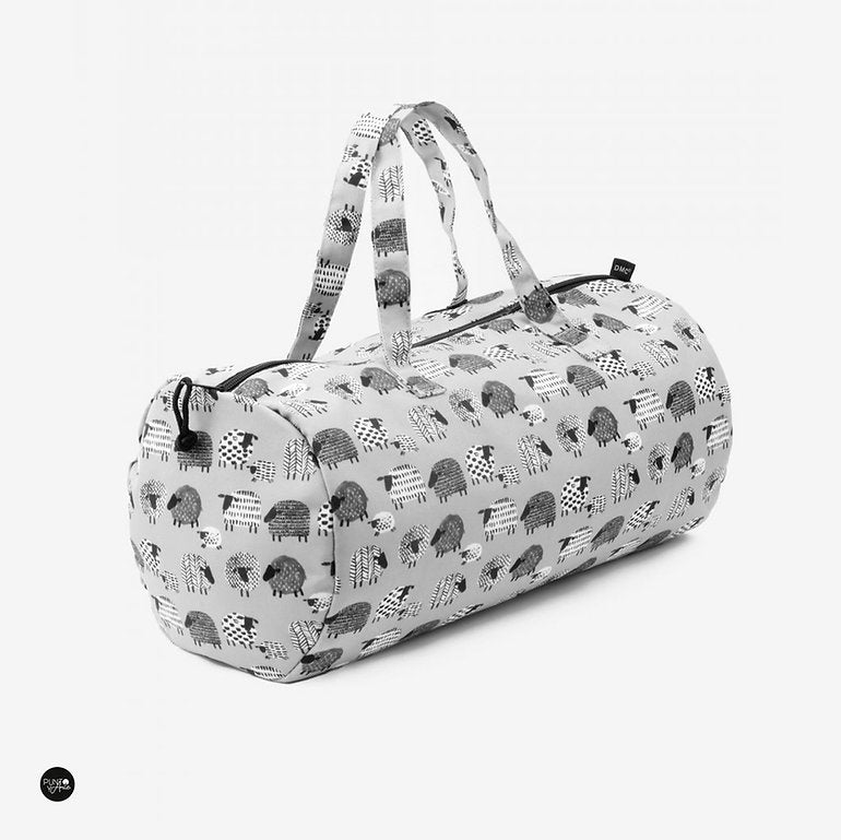 Gray BOWLING Bag - DMC - Sheep Motif U1978