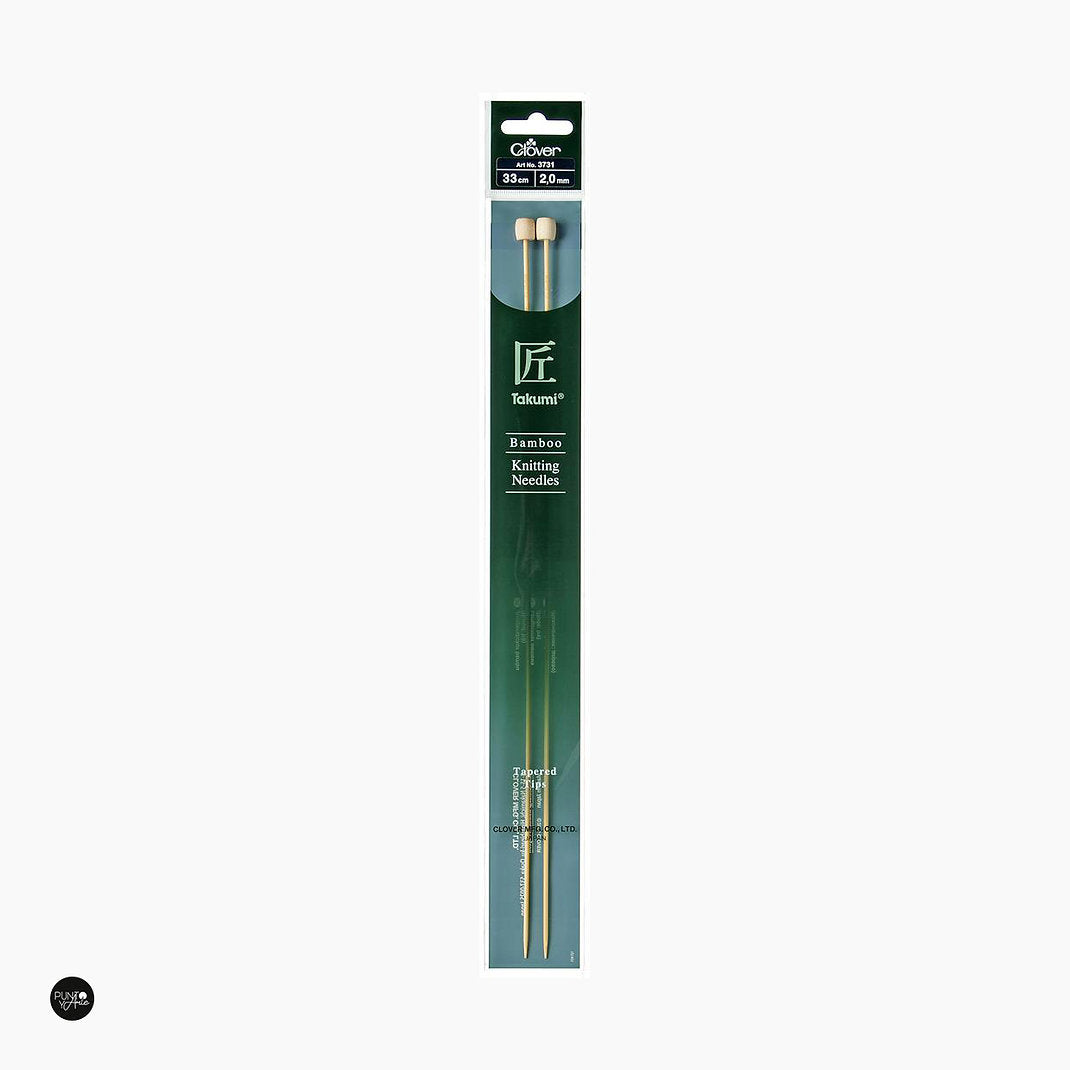 33 cm Takumi Bamboo Knitting Needles - Clover