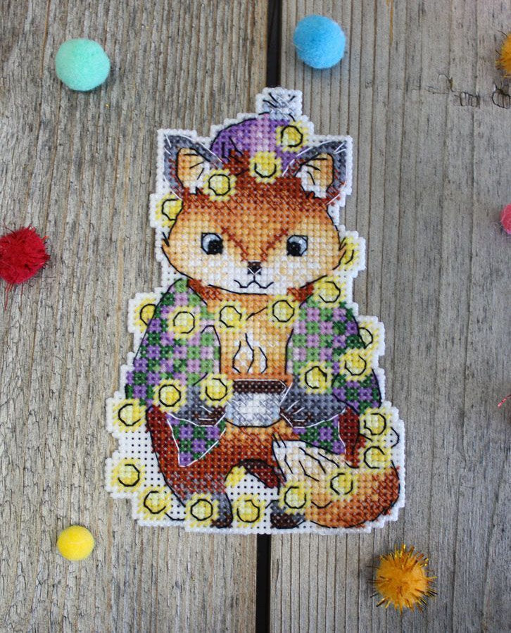 Cross Stitch Kit. New Year's Fox - MP Studia SR-914