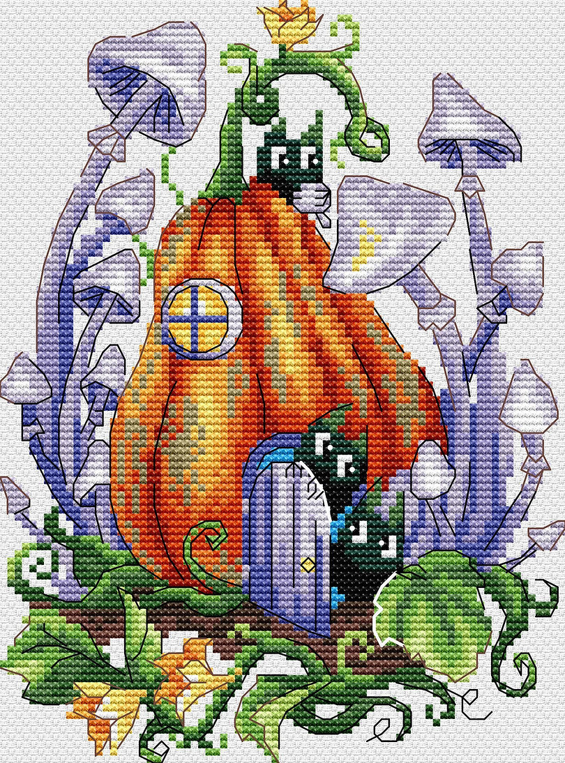 Pumpkin House - SM-752 MP Studia - Cross Stitch Kit